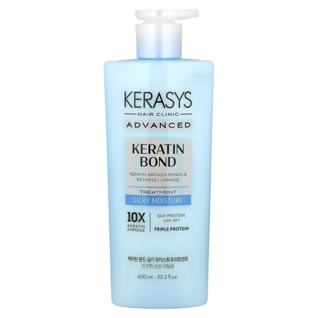 Kerasys, Advanced, Keratin Bond Treatment, шелковистое увлажнение, 600 мл (20,2 жидк. Унции) Kerasys, Advanced, Keratin Bond Treatment, шелковистое увлажнение, 600 мл (20,2 жидк. Унции)