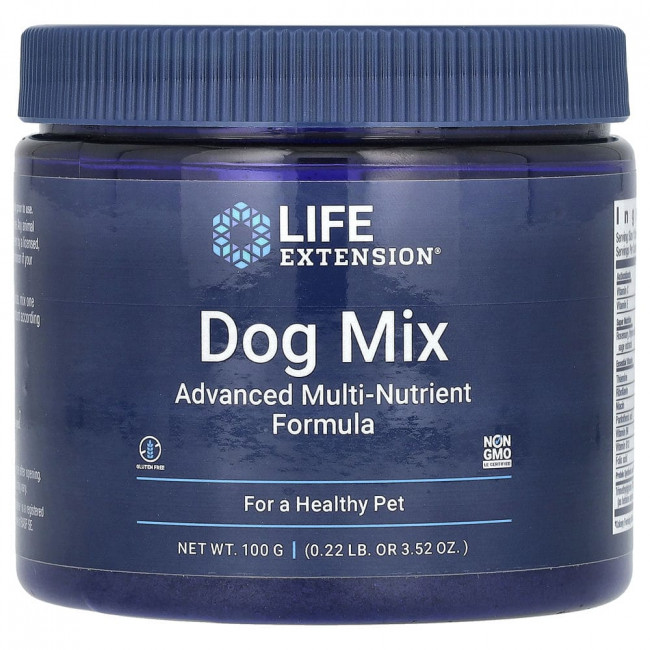 Life Extension, Собачья смесь Dog Mix, 3,52 унции (100 г) Life Extension, Собачья смесь Dog Mix, 3,52 унции (100 г)