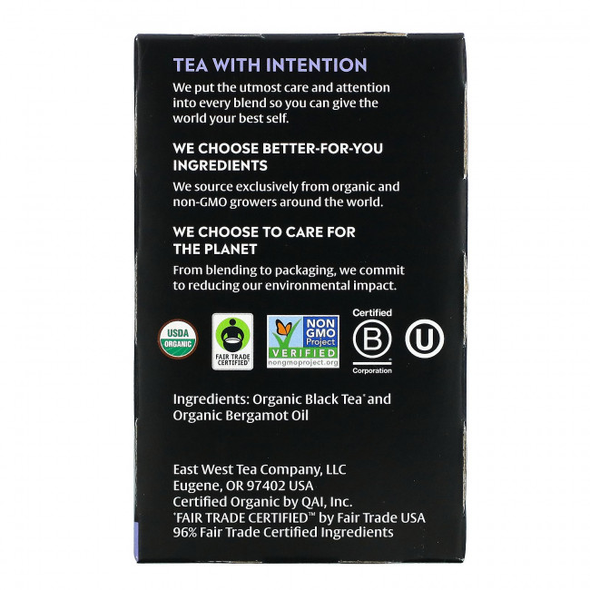 Choice Organic Teas, Black Tea, Organic Earl Grey, 16 Tea Bags, 1.12 oz (32 g) Choice Organic Teas, Black Tea, Organic Earl Grey, 16 Tea Bags, 1.12 oz (32 g)