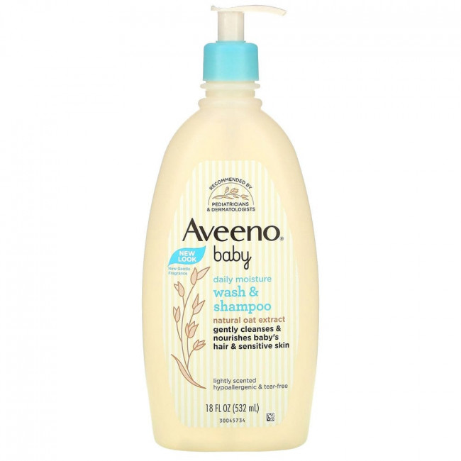 Aveeno, детское увлажняющее средство для мытья тела и шампунь, с легким запахом, 532 мл (18 жидк. унций) Aveeno, детское увлажняющее средство для мытья тела и шампунь, с легким запахом, 532 мл (18 жидк. унций)