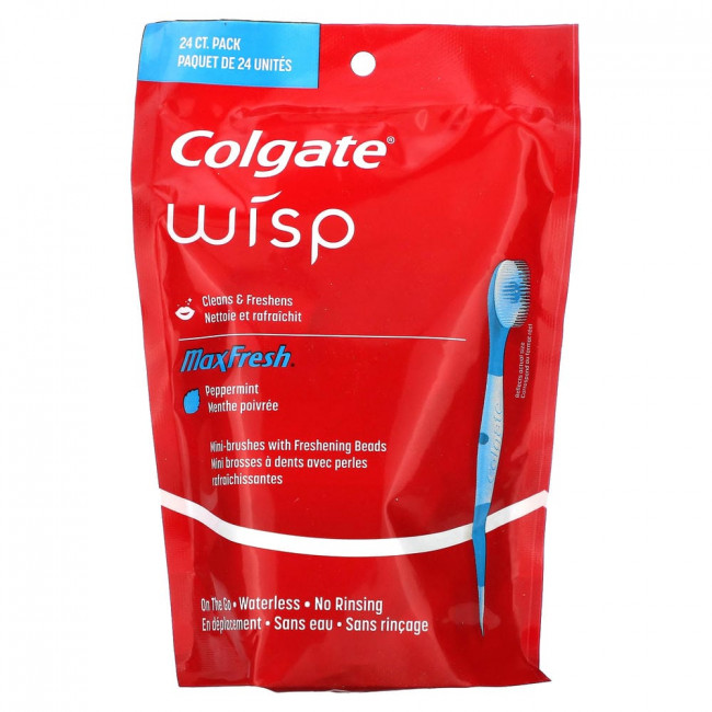Зубная паста Colgate, Wisp, Max Fresh, мятная, упаковка из 24 штук (снята с производства)