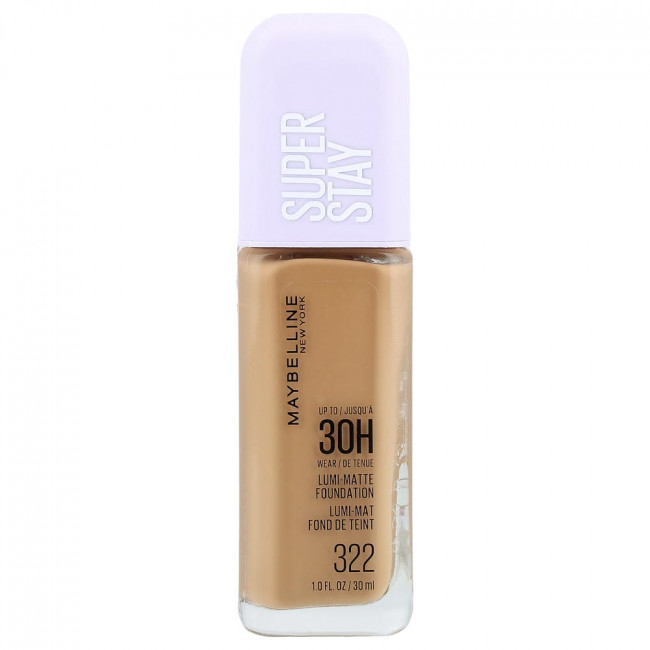 Maybelline, Super Stay, Lumi-Matte Foundation, 322, 1 жидкая унция (30 мл)