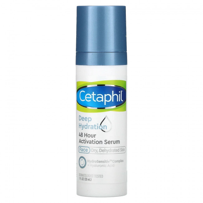 Cetaphil, Глубокое увлажнение, сыворотка для активации на 48 часов, 30 мл (1 жидк. Унция) Cetaphil, Глубокое увлажнение, сыворотка для активации на 48 часов, 30 мл (1 жидк. Унция)