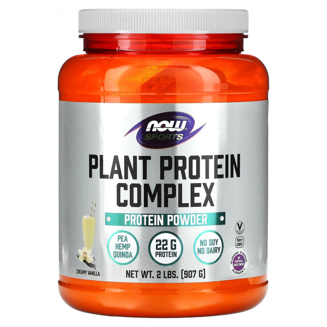 NOW Foods, Sports, комплекс растительных белков, сливочная ваниль, 907 г (2 фунта) NOW Foods, Sports, комплекс растительных белков, сливочная ваниль, 907 г (2 фунта)