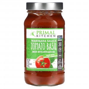 Primal Kitchen, Соус Маринара с томатами и базиликом, 680 г (24 унции)