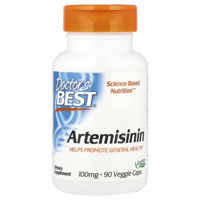 Doctor's Best, артемизинин 100 мг, 90 вегетарианских капсул