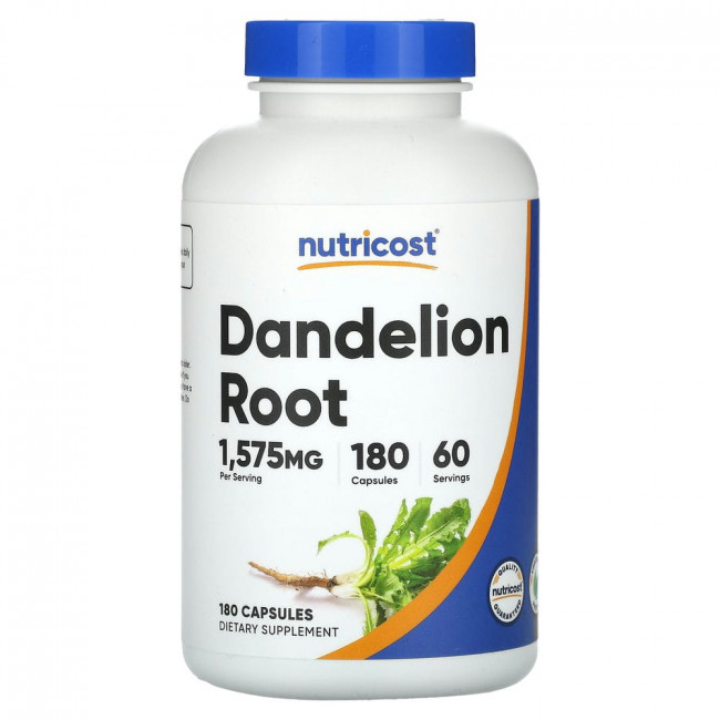 Nutricost, Dandelion Root, 1,575 mg, 180 Capsules (525 mg per Capsule)