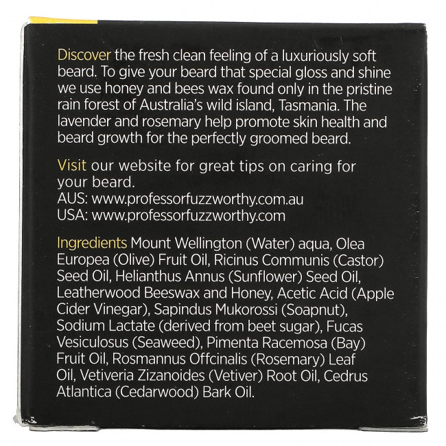 Professor Fuzzworthy's, Gentlemans Beard, шампунь, 120 г (4,2 унции) Professor Fuzzworthy's, Gentlemans Beard, шампунь, 120 г (4,2 унции)
