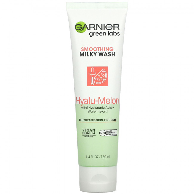Garnier, Green Labs, смягчающее молочко, гиалу и дыня, 130 мл (4,4 жидк. Унции) Garnier, Green Labs, смягчающее молочко, гиалу и дыня, 130 мл (4,4 жидк. Унции)