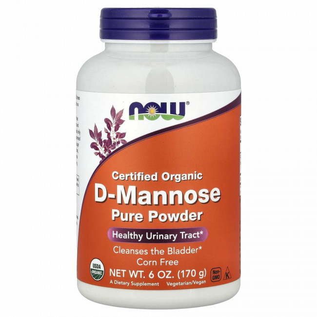 NOW Foods, D-манноза, чистый порошок, 170 г (6 унций)