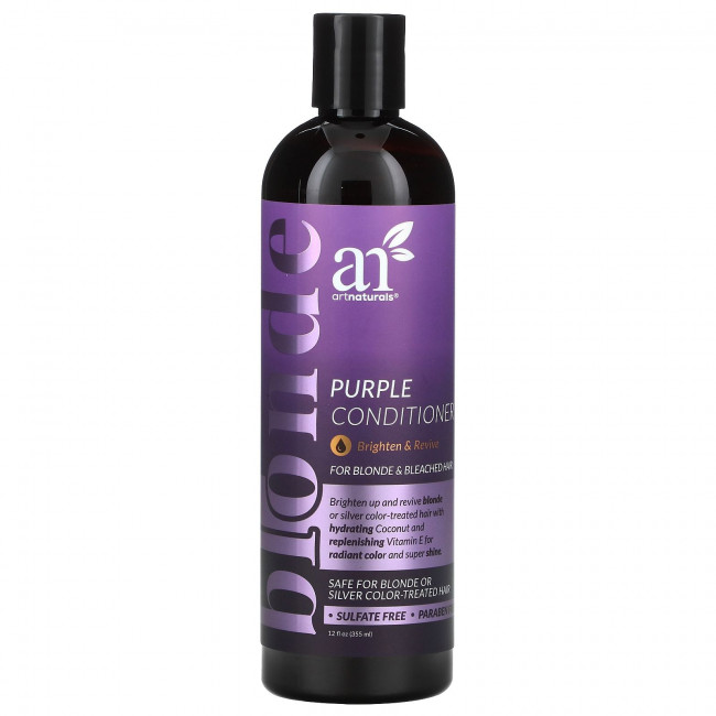 Artnaturals, Purple Conditioner, для светлых и обесцвеченных волос, 12 жидких унций (355 мл) Artnaturals, Purple Conditioner, для светлых и обесцвеченных волос, 12 жидких унций (355 мл)