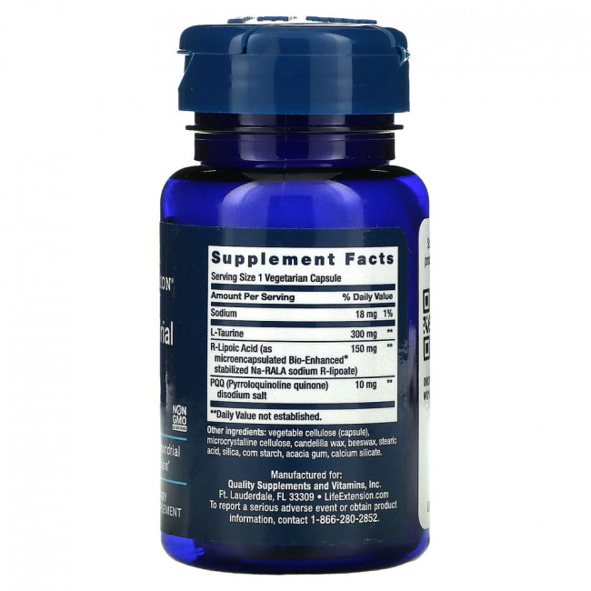 Life Extension, Mitochondrial Basics с PQQ, 30 капсул Life Extension, Mitochondrial Basics с PQQ, 30 капсул