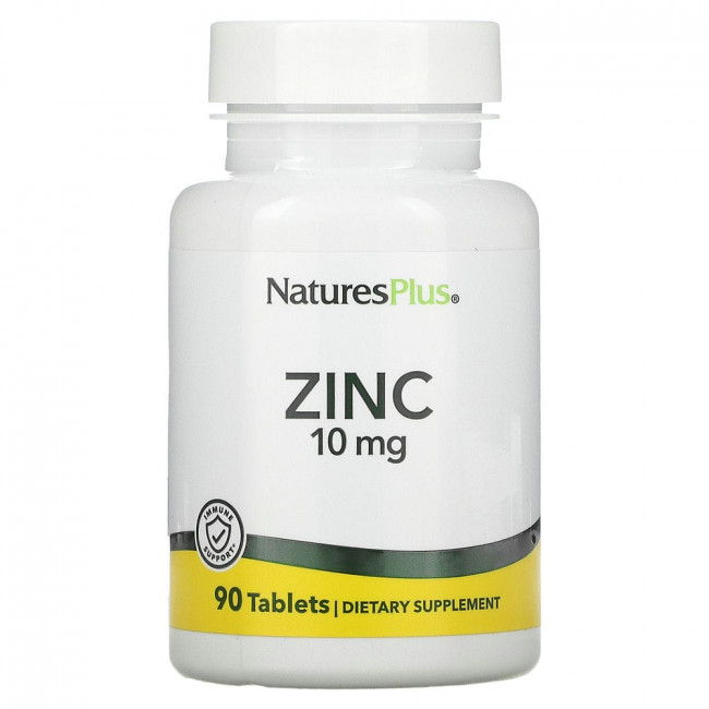 NaturesPlus, Цинк, 10 мг, 90 таблеток NaturesPlus, Цинк, 10 мг, 90 таблеток