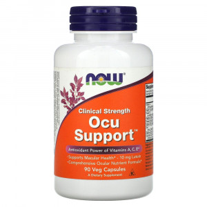 NOW Foods, Clinical Strength Ocu Support, 90 растительных капсул NOW Foods, Clinical Strength Ocu Support, 90 растительных капсул