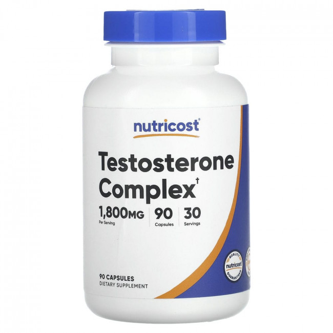 Nutricost, Testosterone Complex, 1,800 mg, 90 Capsules (600 mg per Capsule)