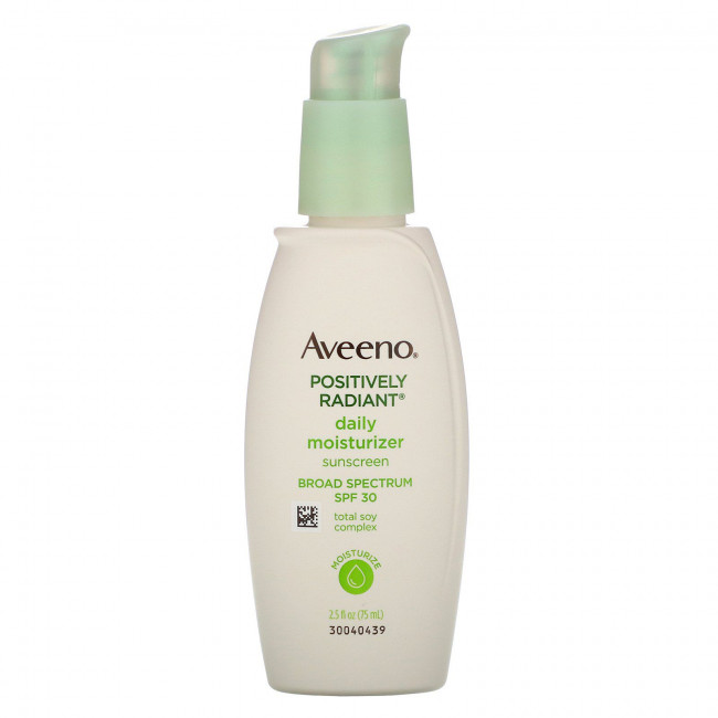 Aveeno, Active Naturals, Positively Radiant Daily Moisturizer, SPF30, 2.5 fl oz Aveeno, Active Naturals, Positively Radiant Daily Moisturizer, SPF30, 2.5 fl oz
