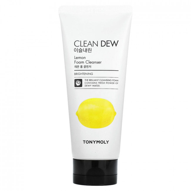 Tony Moly, Clean Dew, очищающая пенка с лимоном, 180 мл