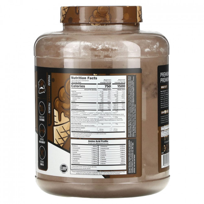 MuscleSport, Mass, Revolution, Chocolate Ice Cream, 6 lbs (2,721 g)