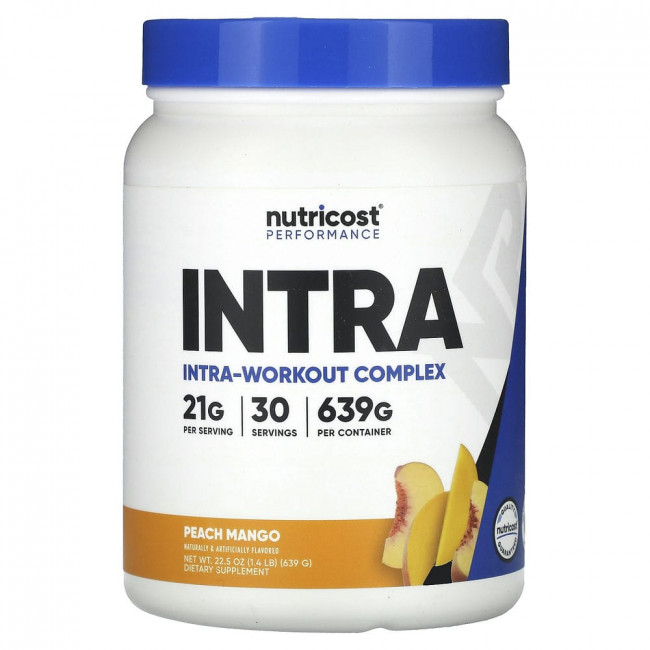 Nutricost, Performance, Intra-Workout Complex, Peach Mango, 1.4 lb (639 g)