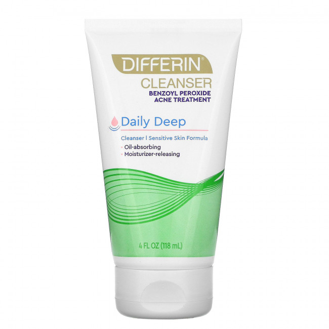 Differin, Daily Deep Cleanser, пенка для умывания, 118 мл (4 жидк. унции) Differin, Daily Deep Cleanser, пенка для умывания, 118 мл (4 жидк. унции)