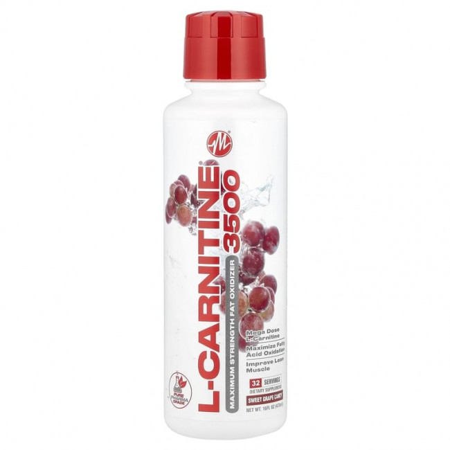 Metabolic Nutrition, L-Carnitine® 3500, конфета из сладкого винограда, 473 мл (16 жидк. унций) (3500 мг в 1 порции) Metabolic Nutrition, L-Carnitine® 3500, конфета из сладкого винограда, 473 мл (16 жидк. унций) (3500 мг в 1 порции)
