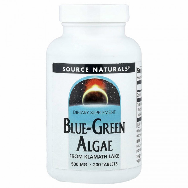 Source Naturals, Сине-зеленые водоросли, 200 таблеток