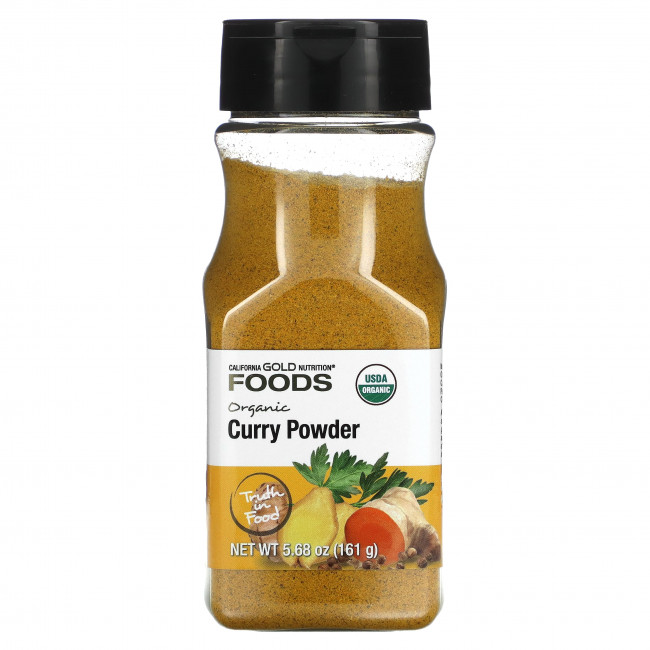 California Gold Nutrition, FOODS, органический порошок карри, 161 г (5,68 унции) California Gold Nutrition, FOODS, органический порошок карри, 161 г (5,68 унции)