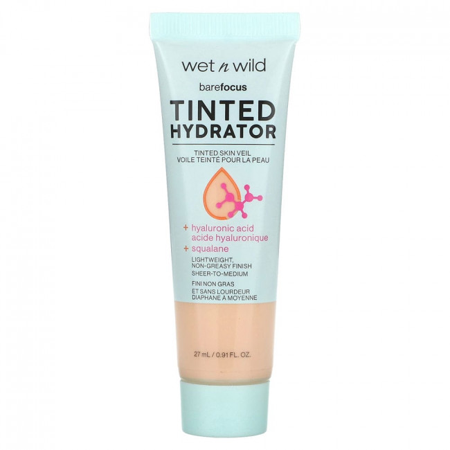 wet n wild, BareFocus, увлажняющий крем с тонирующим эффектом, фарфоровый, 27 мл (0,91 жидк. унции)