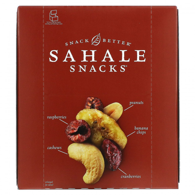 Sahale Snacks, Смесь кешью и малиновый крамбл, 9 упаковок по 1.5 унции (42.5 г) Sahale Snacks, Смесь кешью и малиновый крамбл, 9 упаковок по 1.5 унции (42.5 г)