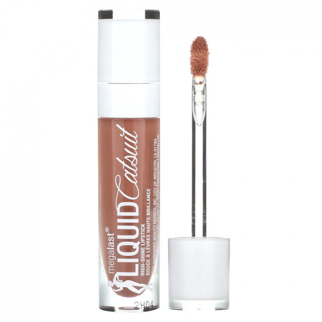 wet n wild, MegaLast, Жидкая помада «Кошачий костюм», глянцевая помада, оттенок 944B Send Nudes, 5,7 г (0,2 унции)