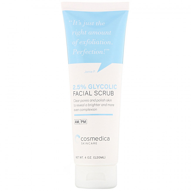 Cosmedica Skincare, Скраб для лица с 2,5%-ным содержанием гликоля , 4 унции (120 мл) Cosmedica Skincare, Скраб для лица с 2,5%-ным содержанием гликоля , 4 унции (120 мл)