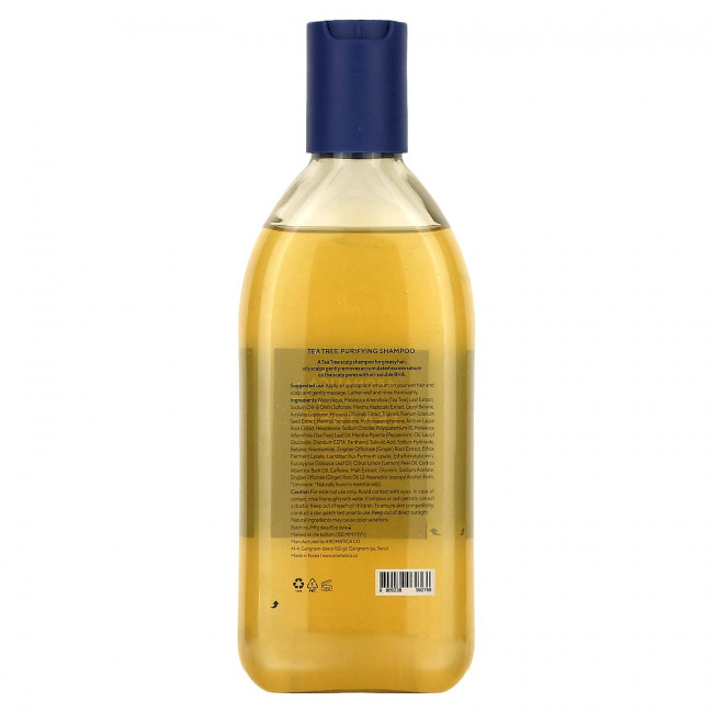 Aromatica, Очищающий шампунь с чайным деревом, 400 мл (13,5 жидк. Унции) Aromatica, Очищающий шампунь с чайным деревом, 400 мл (13,5 жидк. Унции)