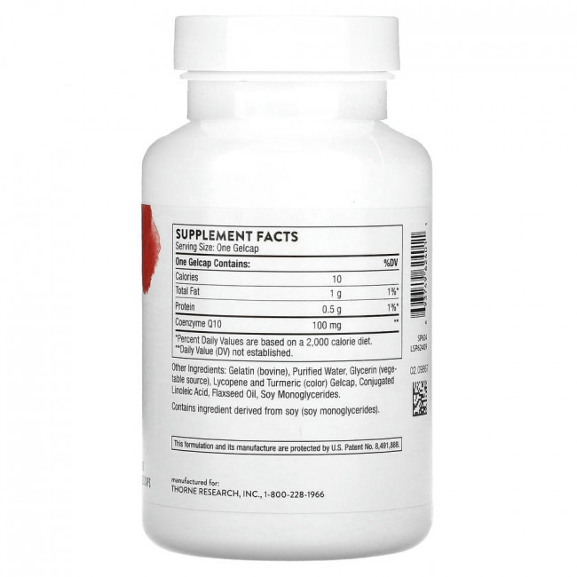 Thorne Research, Q-Best 100, 60 желатиновых капсул