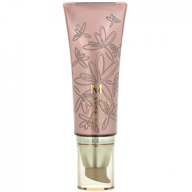 Missha, M Signature Real Complete, BB-крем, № 21, светлый розово-бежевый, SPF 25/PA ++, 45 г (1,58 унции) Missha, M Signature Real Complete, BB-крем, № 21, светлый розово-бежевый, SPF 25/PA ++, 45 г (1,58 унции)