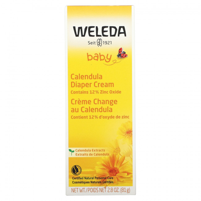 Weleda, Baby, крем с календулой от опрелостей, с экстрактами календулы, 81 г (2,9 унции) Weleda, Baby, крем с календулой от опрелостей, с экстрактами календулы, 81 г (2,9 унции)