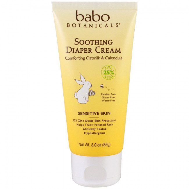 Babo Botanicals, Смягчающий крем для подгузников, успокаивающие овес и календула, 3,0 унции (85 г) Babo Botanicals, Смягчающий крем для подгузников, успокаивающие овес и календула, 3,0 унции (85 г)