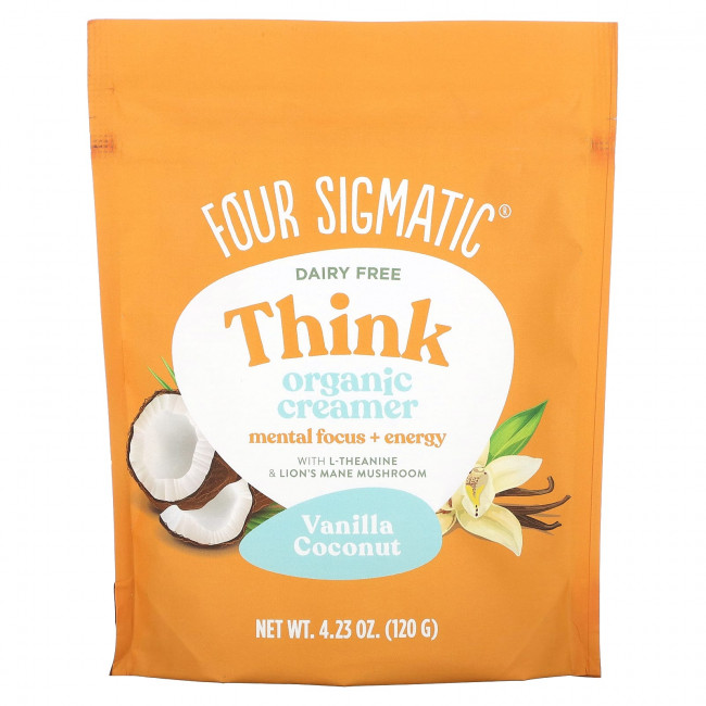 Four Sigmatic, Органические сливки, ваниль и кокос, 120 г (4,23 унции) Four Sigmatic, Органические сливки, ваниль и кокос, 120 г (4,23 унции)