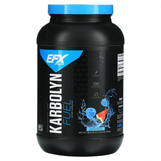 EFX Sports, Karbolyn Fuel, голубая вспышка и арбуз, 1950 г (4,3 фунта) EFX Sports, Karbolyn Fuel, голубая вспышка и арбуз, 1950 г (4,3 фунта)