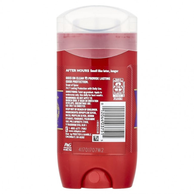 Old Spice, Дезодорант для нерабочих часов, со специями, 85 г (3 унции) Old Spice, Дезодорант для нерабочих часов, со специями, 85 г (3 унции)