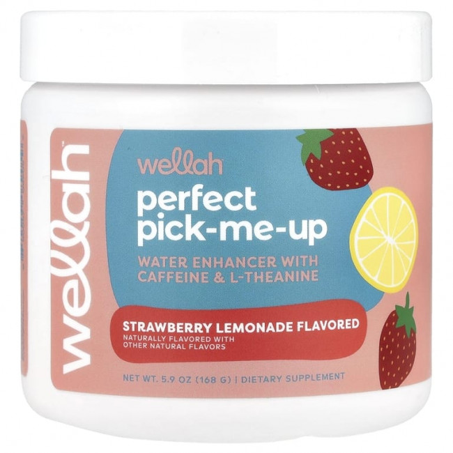 Wellah, Perfect Pick-Me-Up, клубничный лимонад, 168 г (5,9 унции) (Товар снят с продажи) Wellah, Perfect Pick-Me-Up, клубничный лимонад, 168 г (5,9 унции) (Товар снят с продажи)