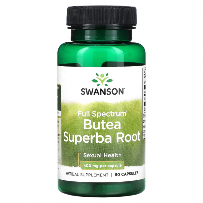 Swanson, Full Spectrum Butea Superba, корень, 400 мг, 60 капсул Swanson, Full Spectrum Butea Superba, корень, 400 мг, 60 капсул