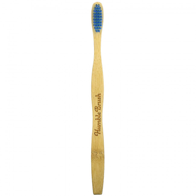 The Humble Co., Humble Brush, мягкая щетка для взрослых, синий цвет, 1 зубная щетка