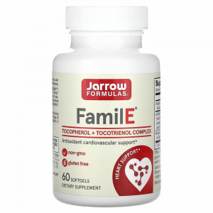Jarrow Formulas, Famil-E, 60 капсул Jarrow Formulas, Famil-E, 60 капсул