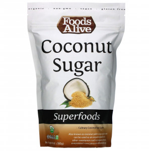 Foods Alive, суперфуд, органический кокосовый сахар, 395 г (14 унций)