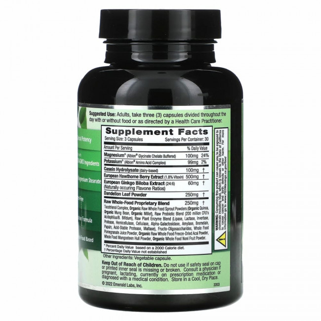 Emerald Laboratories, Нормальное кровяное давление, 90 вегетарианских капсул Emerald Laboratories, Нормальное кровяное давление, 90 вегетарианских капсул