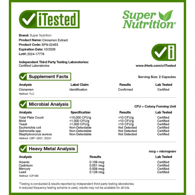 Super Nutrition, экстракт корицы, 60 растительных капсул Super Nutrition, экстракт корицы, 60 растительных капсул