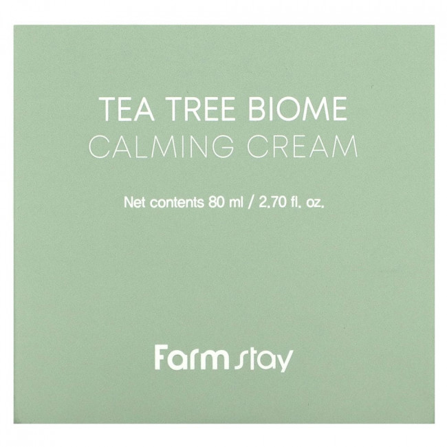 Farmstay, Tea Tree Biome, успокаивающий крем, 80 мл (2,70 жидк. Унции)