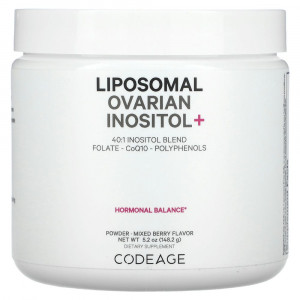 Codeage, Liposomal Ovarian Inositol+, Mixed Berry, 5.2 oz (148.2 g) Codeage, Liposomal Ovarian Inositol+, Mixed Berry, 5.2 oz (148.2 g)