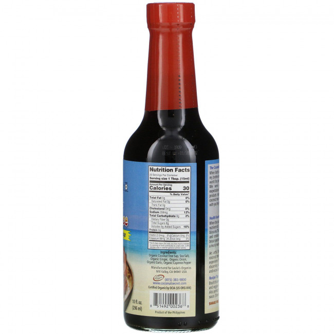 Coconut Secret, Coconut Aminos, соус терияки, 296 мл (10 жидких унций) Coconut Secret, Coconut Aminos, соус терияки, 296 мл (10 жидких унций)
