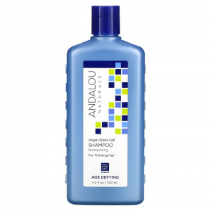 Andalou Naturals, шампунь, антивозрастной, от выпадения волос, стволовые клетки арганы, 340 мл (11,5 жидк. унций) Andalou Naturals, шампунь, антивозрастной, от выпадения волос, стволовые клетки арганы, 340 мл (11,5 жидк. унций)